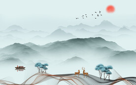 蓝色 最新上传山水 TiF分层