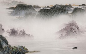 高雅 简意中式山水 TIF分层