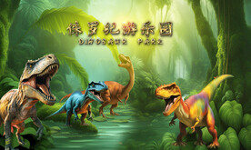 恐龙乐园背景墙