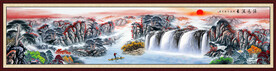 巨幅山水画