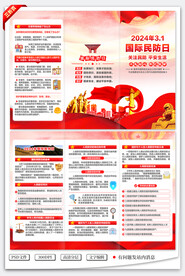 国际民防日三折页