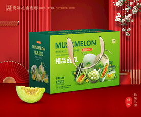 甜瓜包装 蜜瓜礼盒