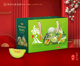 甜瓜包装 蜜瓜礼盒