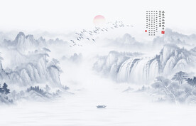 新中式意境山水画