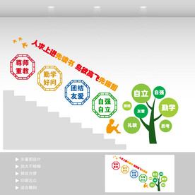 学校楼梯文化墙