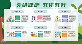 文明城市创文创卫宣传展板