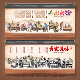 羊肉火锅背景墙