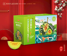 甜瓜礼盒 博洋蜜瓜包装
