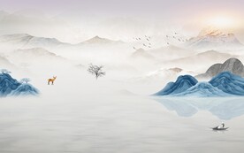 高雅 意境中式山水 TiF分层