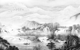 新品 灰色山水新图 TIF分层