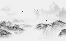 简约 灰色山水新图 TIF分层