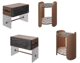 现代客餐厅边几摆设