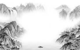 人气 最新灰色山水 TiF分层