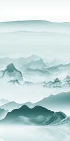 蓝绿 清晰现代玄关 Tif分层