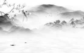 高档 意境灰色山水 TiF分层