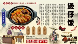煲仔饭背景墙