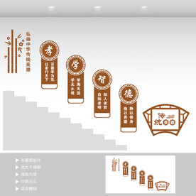 学校楼梯文化墙