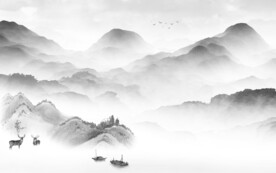 客厅 灰色新传山水 TiF分层