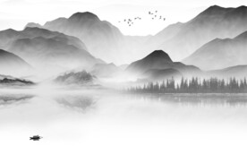 极简 灰色新传山水 TiF分层