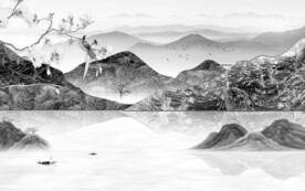 高端 灰色新传山水 TiF分层