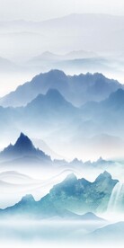 奢雅 山水简约玄关 TIF分层