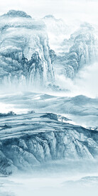 大气 山水简约玄关 TIF分层