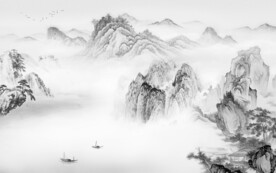 客厅 灰色意境山水 TiF分层