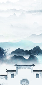 新款 高档山水玄关 TIF分层