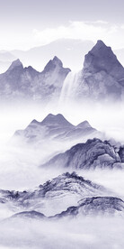 高端 高档山水玄关 TIF分层