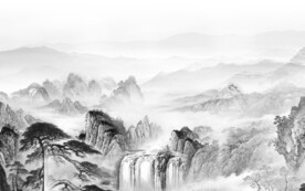 大气 灰色高档山水 TIF分层