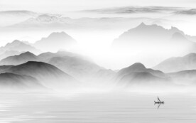 别墅 灰色中式山水 TIF分层