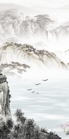 高雅 新中式玄关画 TiF分层