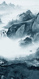 简约 新山水画玄关 TiF分层