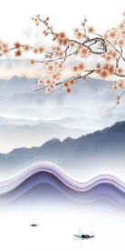 高端 新山水画玄关 TiF分层