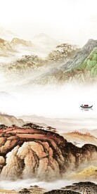 现代 爆款山水玄关 TiF分层