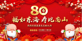 80大寿背景