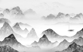 新传 中式灰色山水 TiF分层