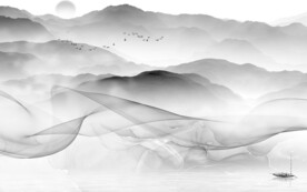 奢雅 中式灰色山水 TiF分层