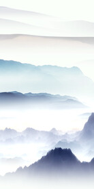 简约 山水中式玄关 TIF分层