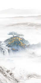 现代 新传山水玄关 TIf分层