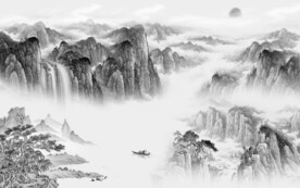 灰色素雅山水 TiF分层