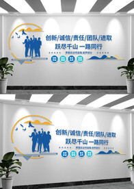 企业办公室励志标语文化墙