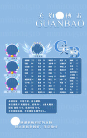 蓝色背景冠名海报