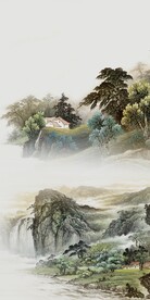 现代 高端山水玄关 TIF分层