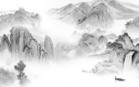 新款 新品灰色山水 TiF分层