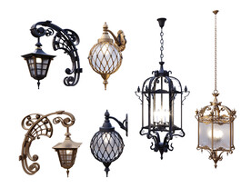 吊灯及壁灯组合