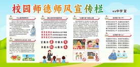 XX学校师德师风宣传栏