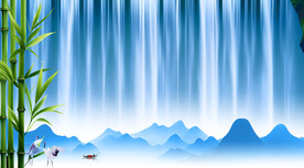 瀑布背景