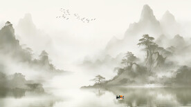 水墨意境山水