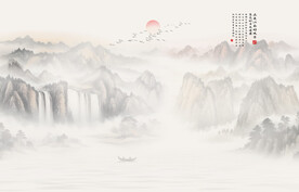 新中式禅意山水画